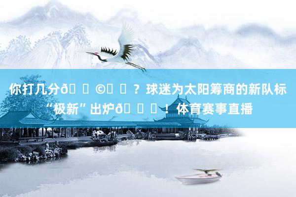 你打几分💩☀️？球迷为太阳筹商的新队标“极新”出炉😋！体育赛事直播